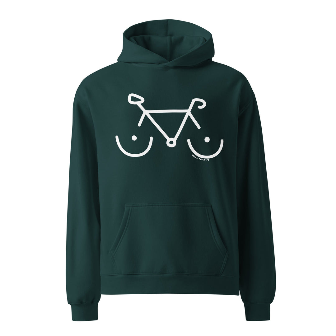 'Bike Rack' Oversized Hoodie - The Fun Shop by Tegan