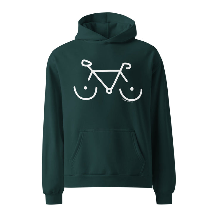 'Bike Rack' Oversized Hoodie - The Fun Shop by Tegan