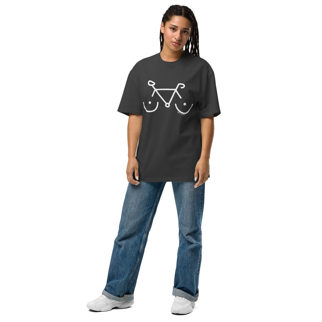 'Bike Rack' Oversized Tee - The Fun Shop by Tegan