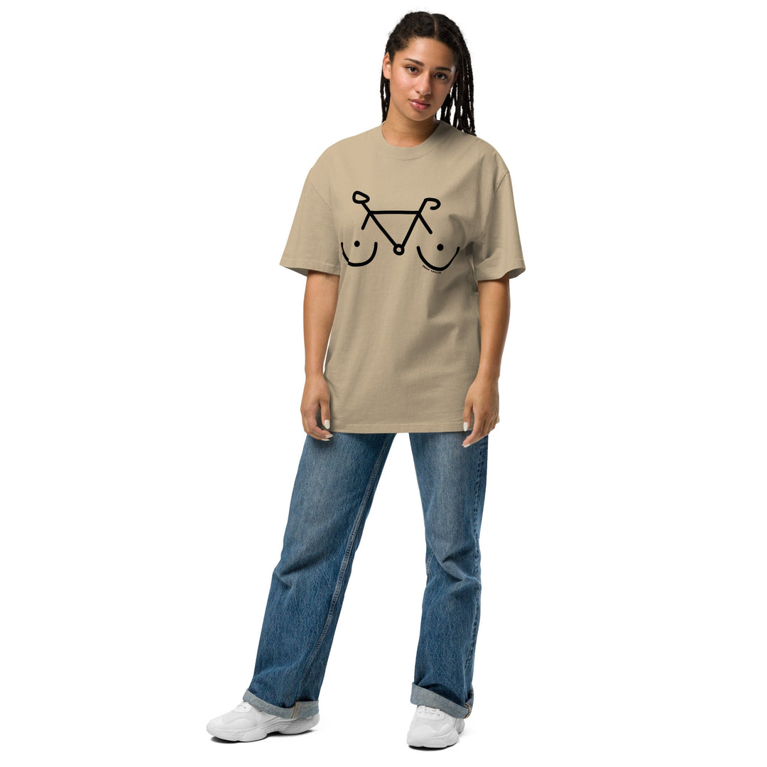 'Bike Rack' Oversized Tee - The Fun Shop by Tegan