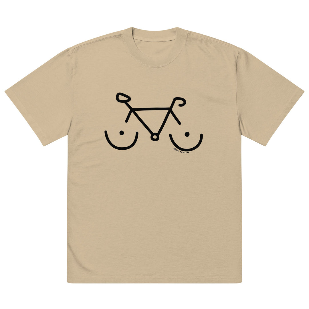 'Bike Rack' Oversized Tee - The Fun Shop by Tegan