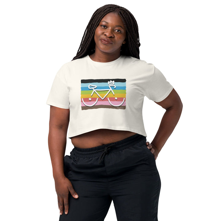 'Bike Rack: Pride' Crop Tee - THE FUN SHOP by Tegan