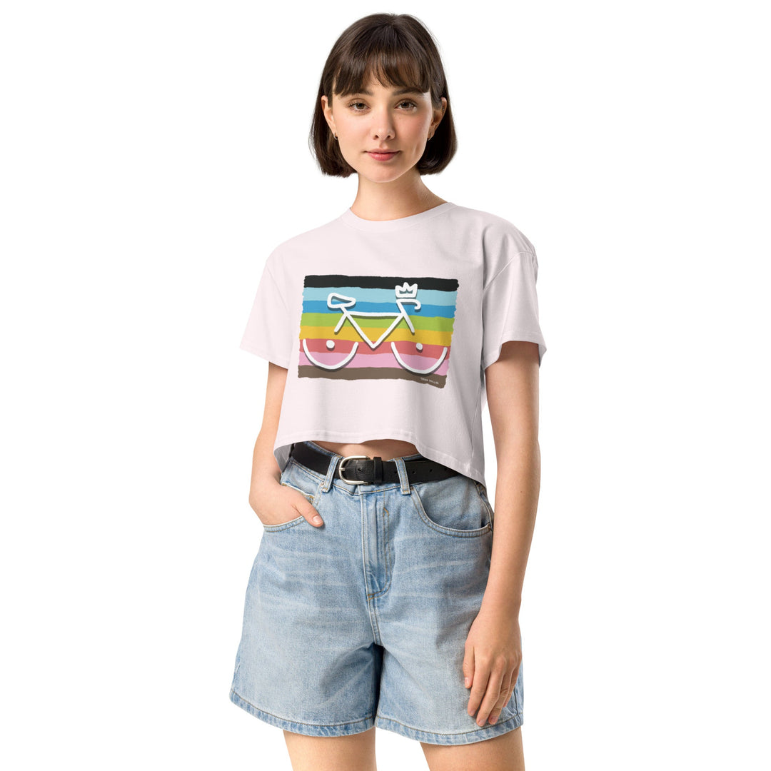 'Bike Rack: Pride' Crop Tee - THE FUN SHOP by Tegan