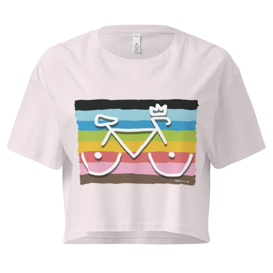 'Bike Rack: Pride' Crop Tee - THE FUN SHOP by Tegan