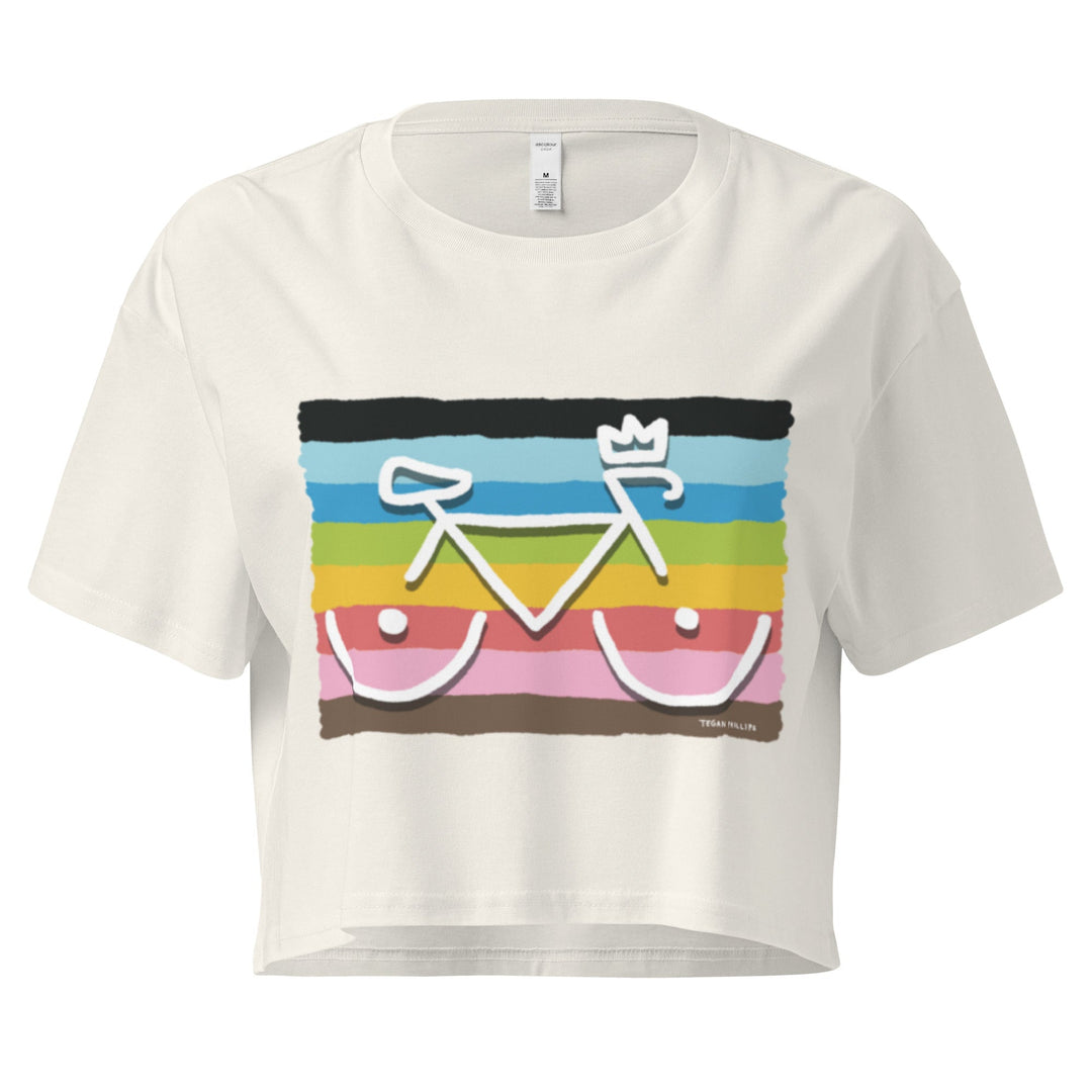 'Bike Rack: Pride' Crop Tee - THE FUN SHOP by Tegan