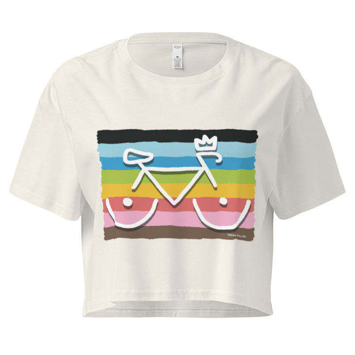 'Bike Rack: Pride' Crop Tee - THE FUN SHOP by Tegan
