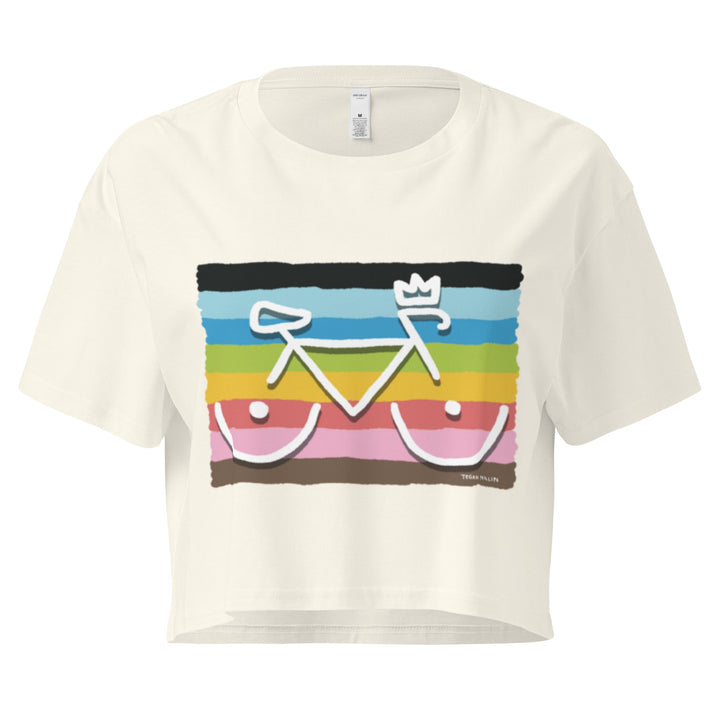 'Bike Rack: Pride' Crop Tee - THE FUN SHOP by Tegan