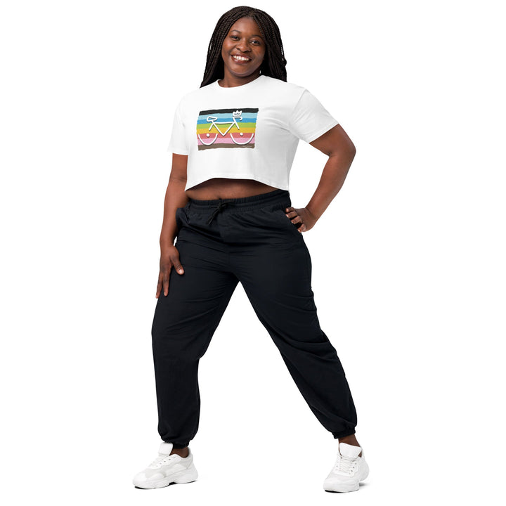 'Bike Rack: Pride' Crop Tee - THE FUN SHOP by Tegan
