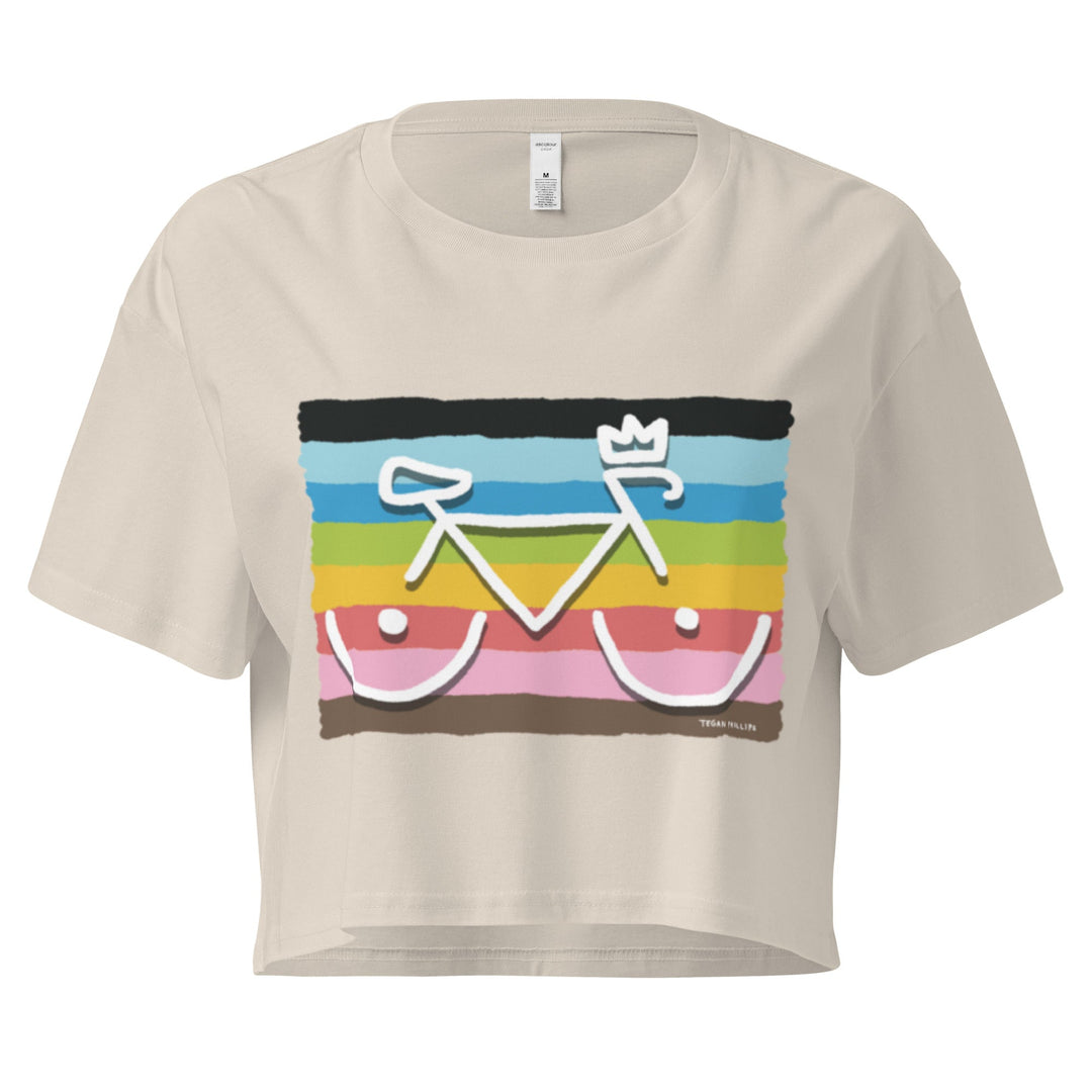 'Bike Rack: Pride' Crop Tee - THE FUN SHOP by Tegan