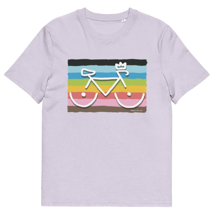 'Bike Rack: Rainbow' Organic Cotton Tee - THE FUN SHOP by Tegan