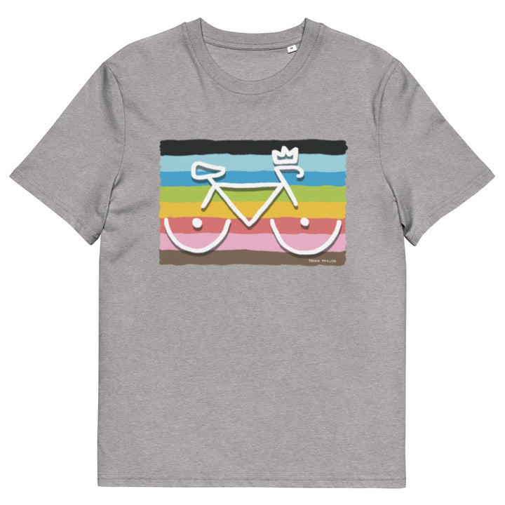 'Bike Rack: Rainbow' Organic Cotton Tee - THE FUN SHOP by Tegan