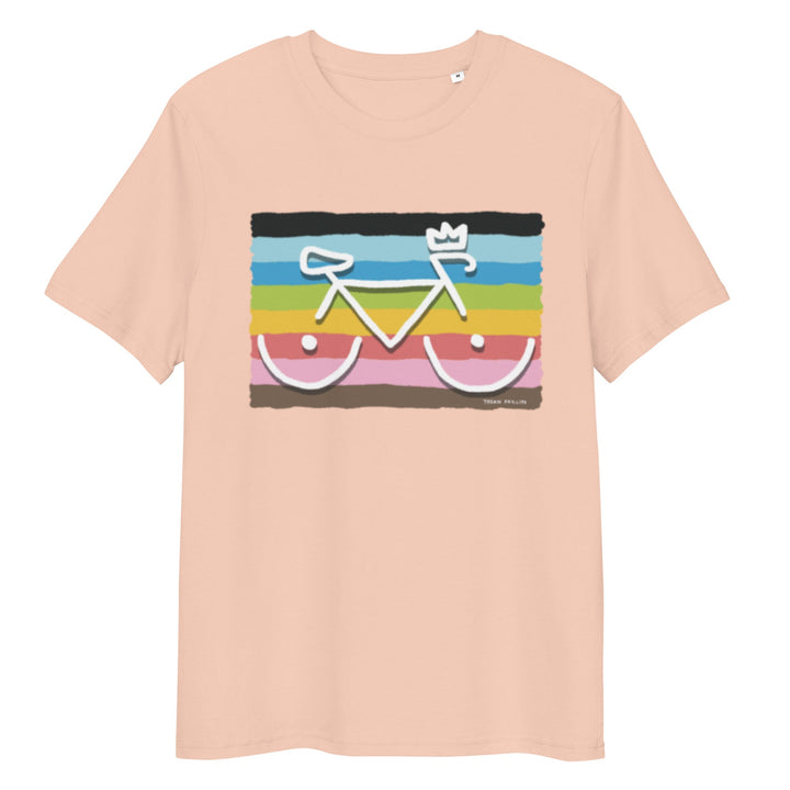'Bike Rack: Rainbow' Organic Cotton Tee - THE FUN SHOP by Tegan