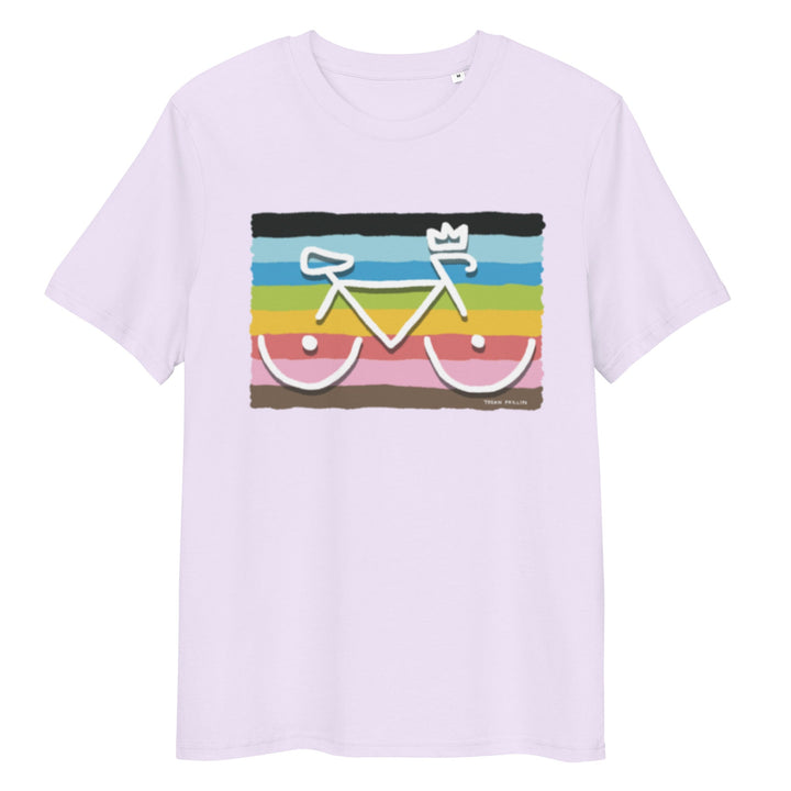 'Bike Rack: Rainbow' Organic Cotton Tee - THE FUN SHOP by Tegan