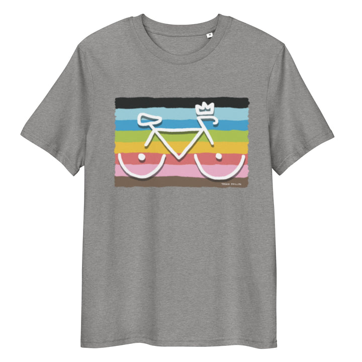 'Bike Rack: Rainbow' Organic Cotton Tee - THE FUN SHOP by Tegan