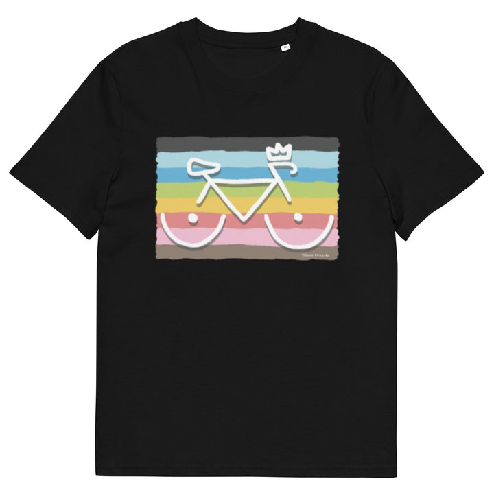 'Bike Rack: Rainbow' Organic Cotton Tee - THE FUN SHOP by Tegan