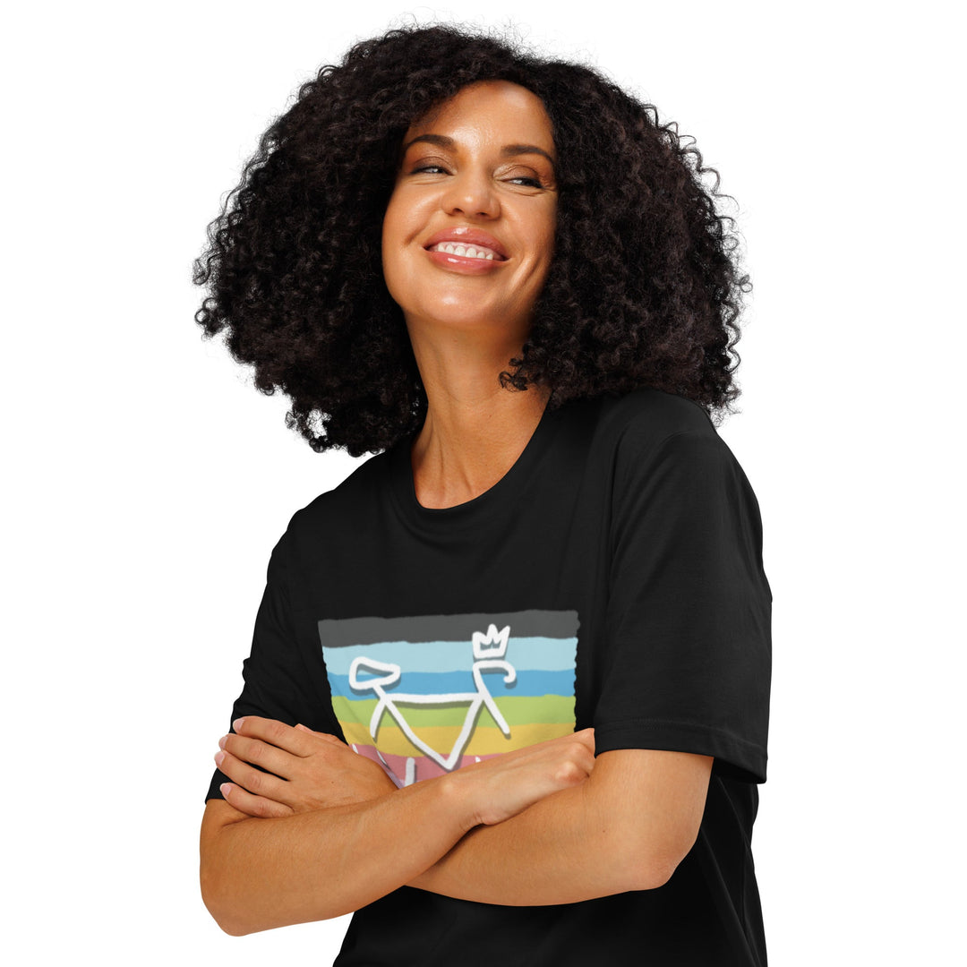 'Bike Rack: Rainbow' Organic Cotton Tee - THE FUN SHOP by Tegan