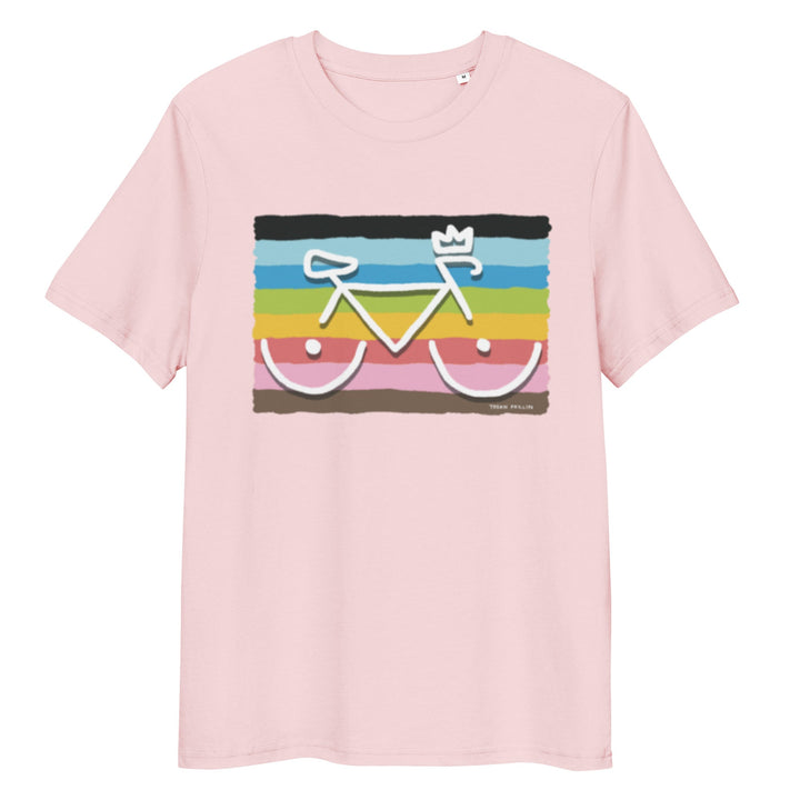 'Bike Rack: Rainbow' Organic Cotton Tee - THE FUN SHOP by Tegan