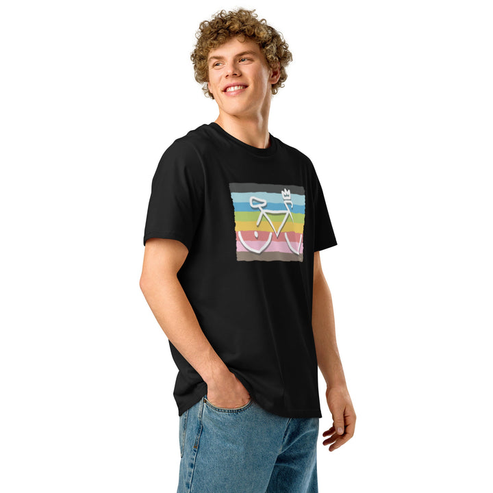 'Bike Rack: Rainbow' Organic Cotton Tee - THE FUN SHOP by Tegan