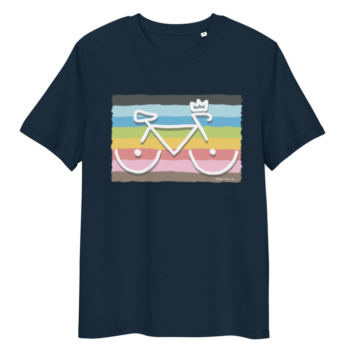 'Bike Rack: Rainbow' Organic Cotton Tee - THE FUN SHOP by Tegan
