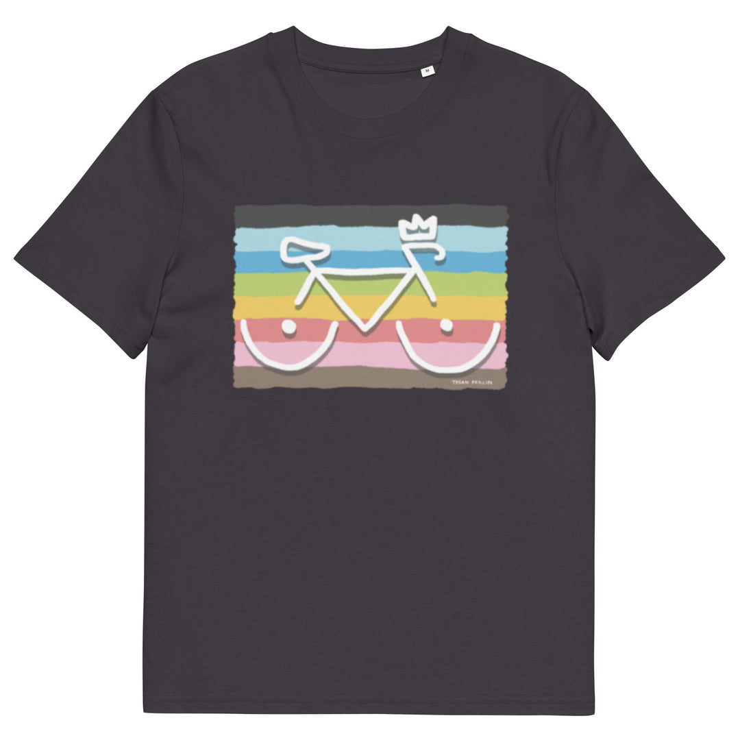 'Bike Rack: Rainbow' Organic Cotton Tee - THE FUN SHOP by Tegan