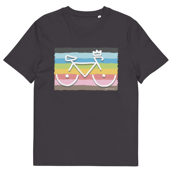 'Bike Rack: Rainbow' Organic Cotton Tee - THE FUN SHOP by Tegan