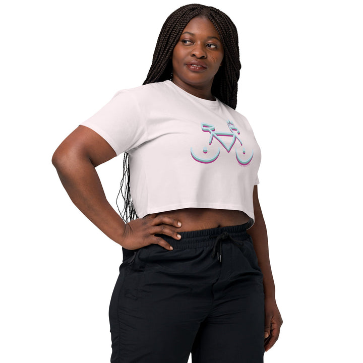 'Bike Rack: Tricolour' Crop Tee - THE FUN SHOP by Tegan