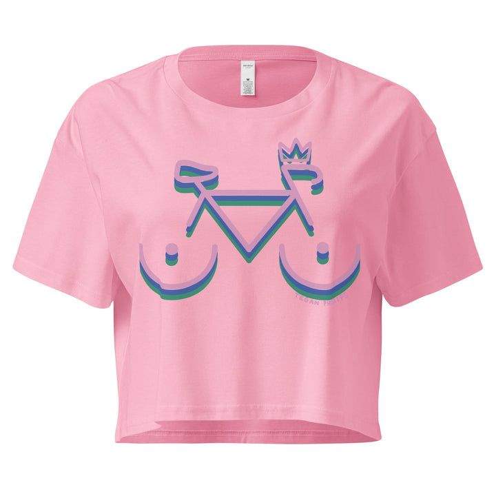 'Bike Rack: Tricolour' Crop Tee - THE FUN SHOP by Tegan