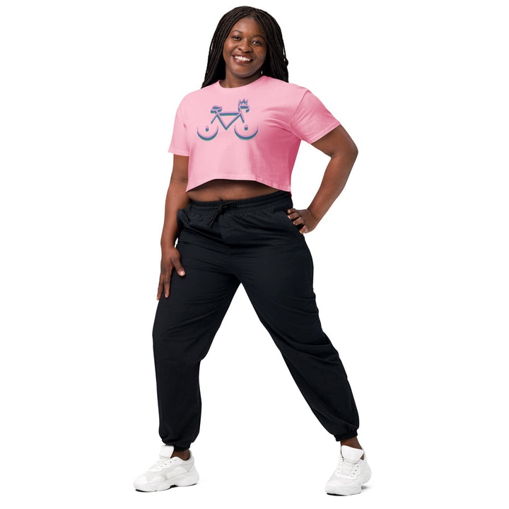 'Bike Rack: Tricolour' Crop Tee - THE FUN SHOP by Tegan