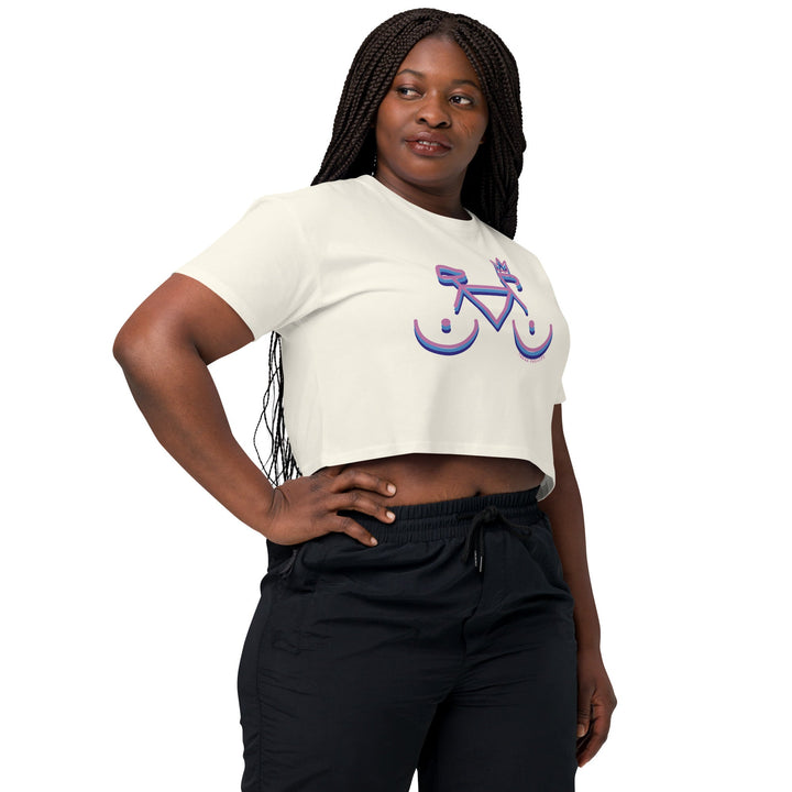 'Bike Rack: Tricolour' Crop Tee - THE FUN SHOP by Tegan