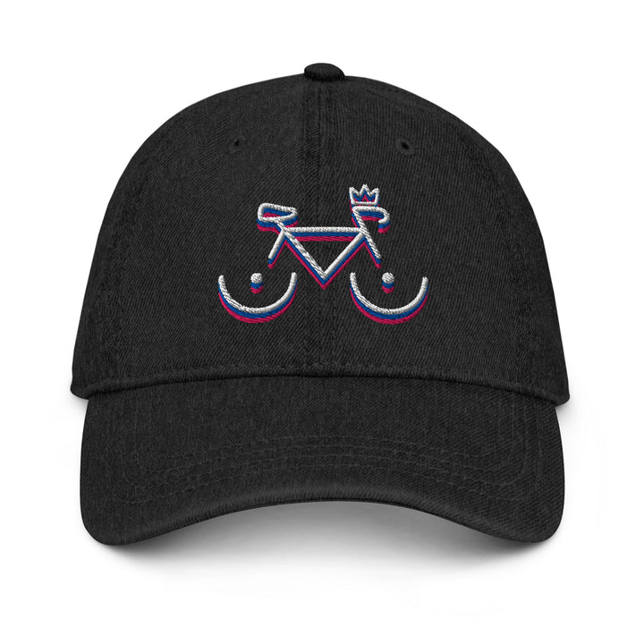 'Bike Rack: Tricolour' Denim Cap - THE FUN SHOP by Tegan