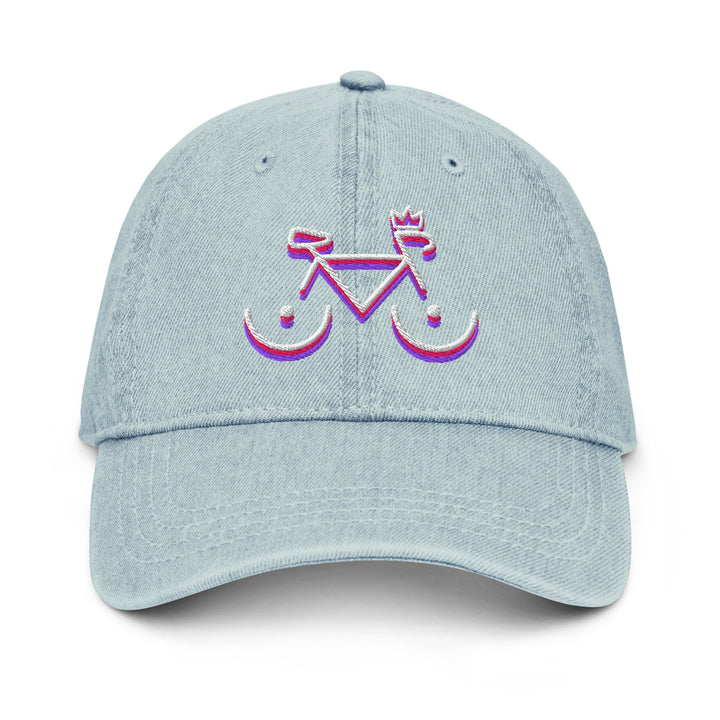 'Bike Rack: Tricolour' Denim Cap - THE FUN SHOP by Tegan