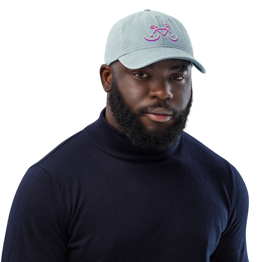 'Bike Rack: Tricolour' Denim Cap - THE FUN SHOP by Tegan