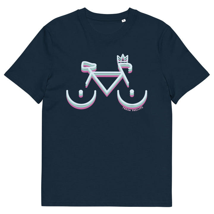 'Bike Rack: Tricolour' Organic Cotton Tee - THE FUN SHOP by Tegan