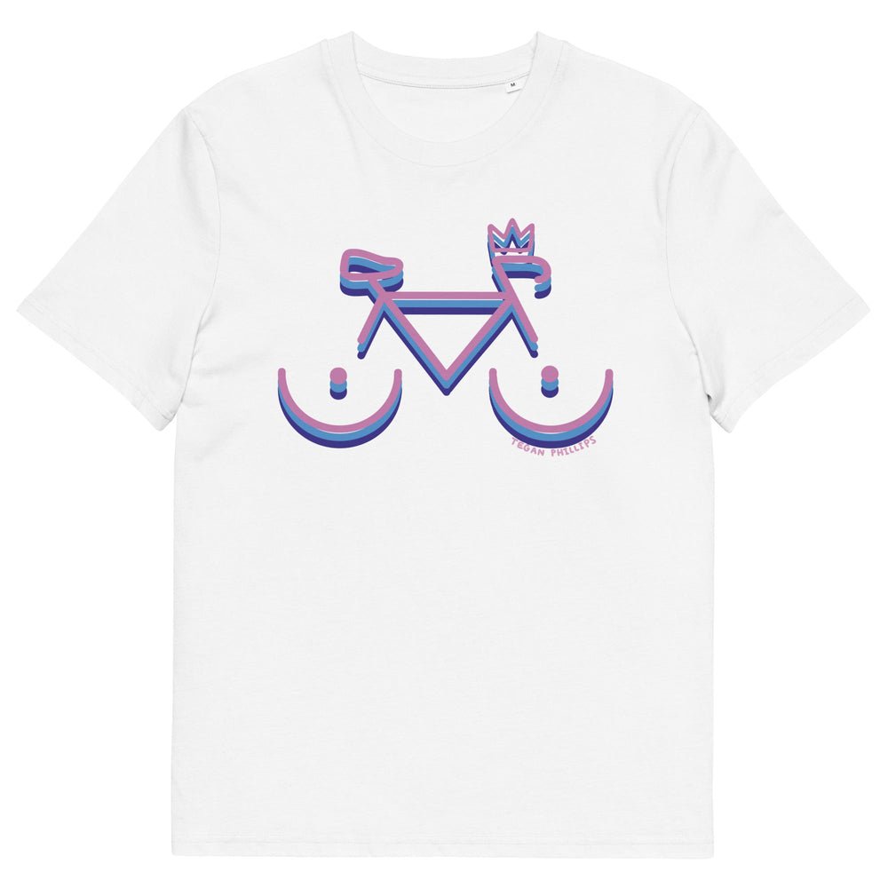 'Bike Rack: Tricolour' Organic Cotton Tee - THE FUN SHOP by Tegan