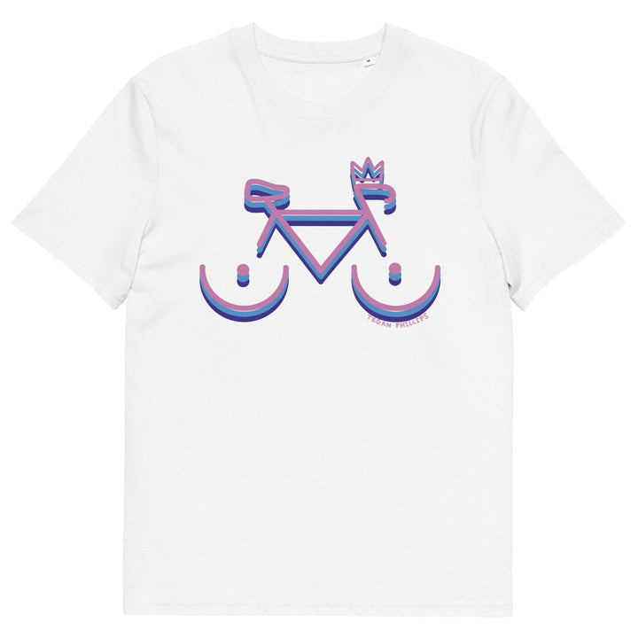 'Bike Rack: Tricolour' Organic Cotton Tee - THE FUN SHOP by Tegan