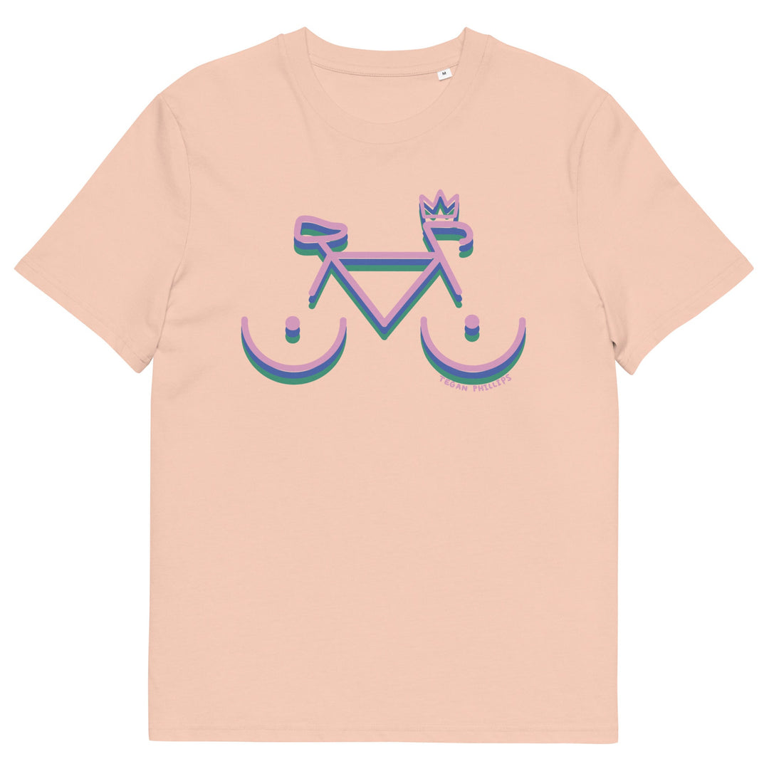 'Bike Rack: Tricolour' Organic Cotton Tee - THE FUN SHOP by Tegan
