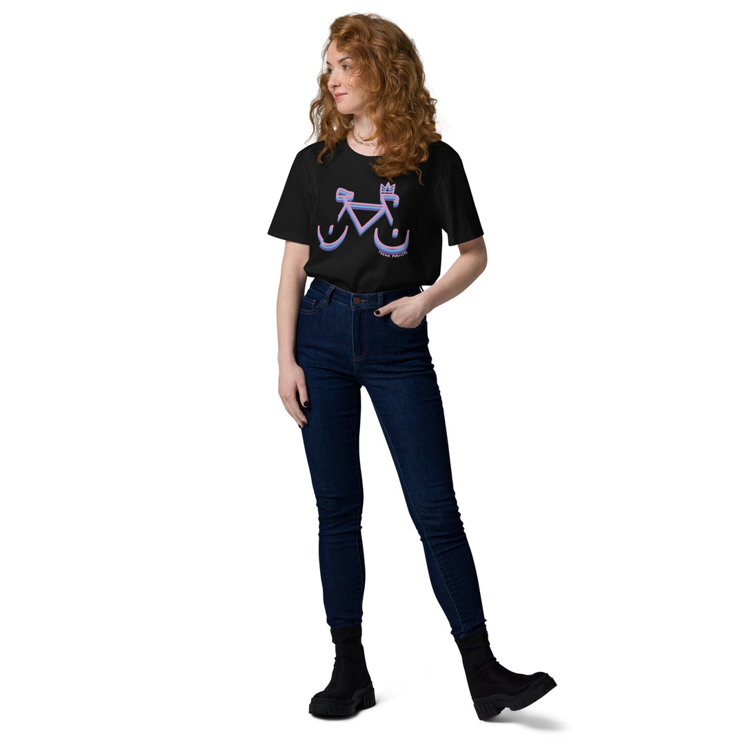 'Bike Rack: Tricolour' Organic Cotton Tee - THE FUN SHOP by Tegan