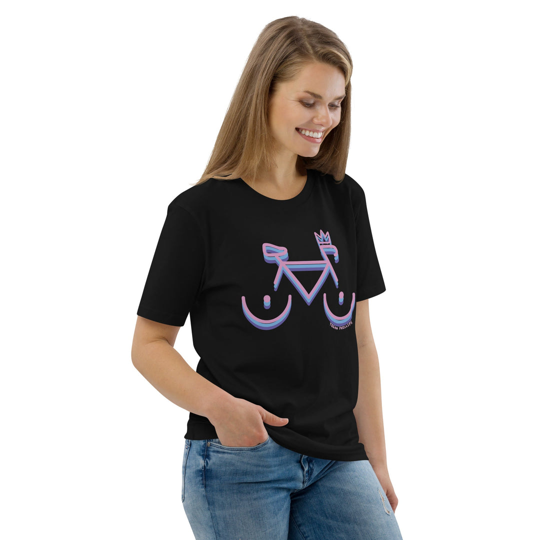 'Bike Rack: Tricolour' Organic Cotton Tee - THE FUN SHOP by Tegan
