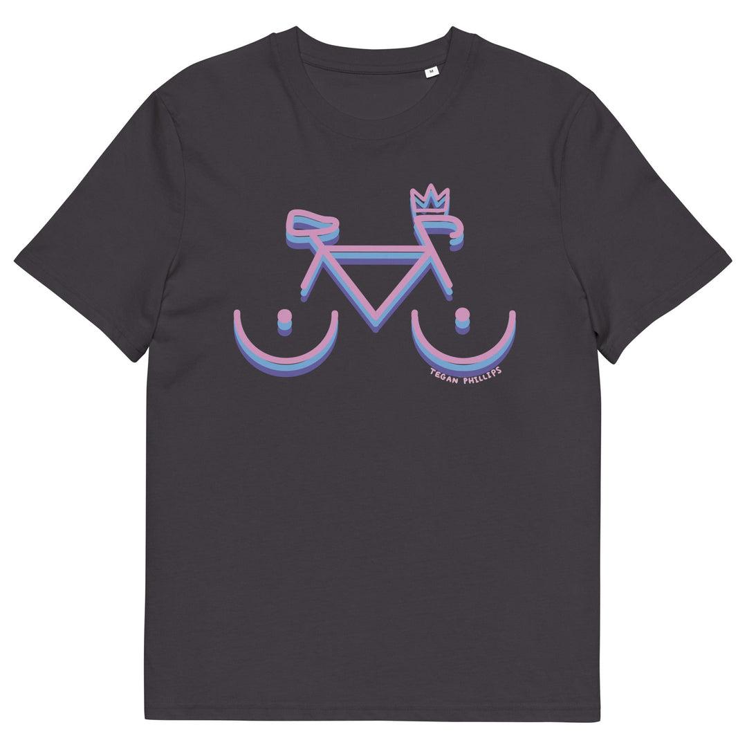 'Bike Rack: Tricolour' Organic Cotton Tee - THE FUN SHOP by Tegan