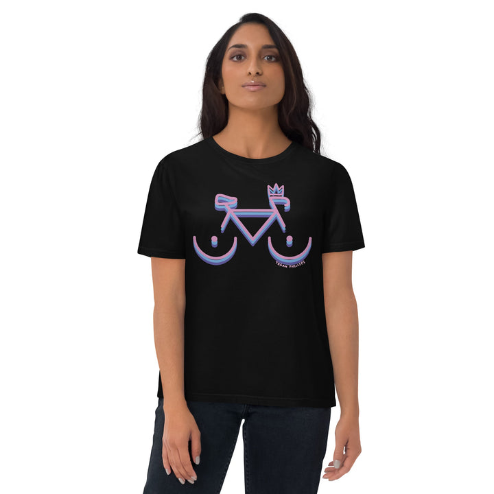 'Bike Rack: Tricolour' Organic Cotton Tee - THE FUN SHOP by Tegan