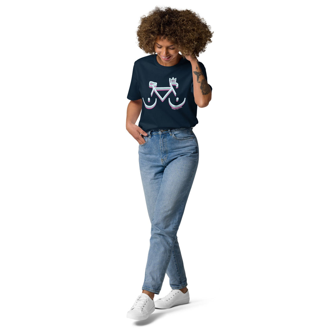 'Bike Rack: Tricolour' Organic Cotton Tee - THE FUN SHOP by Tegan