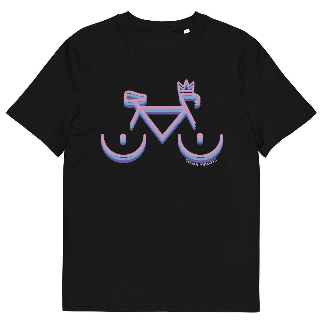 'Bike Rack: Tricolour' Organic Cotton Tee - THE FUN SHOP by Tegan