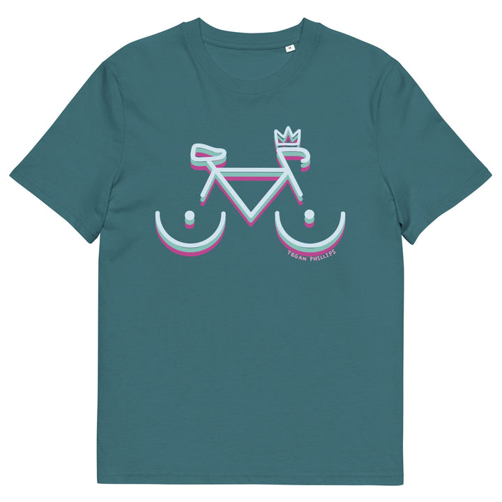 'Bike Rack: Tricolour' Organic Cotton Tee - THE FUN SHOP by Tegan