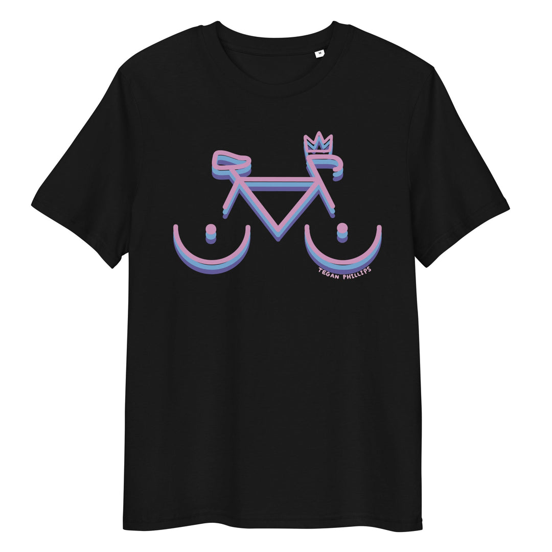 'Bike Rack: Tricolour' Organic Cotton Tee USA - THE FUN SHOP by Tegan