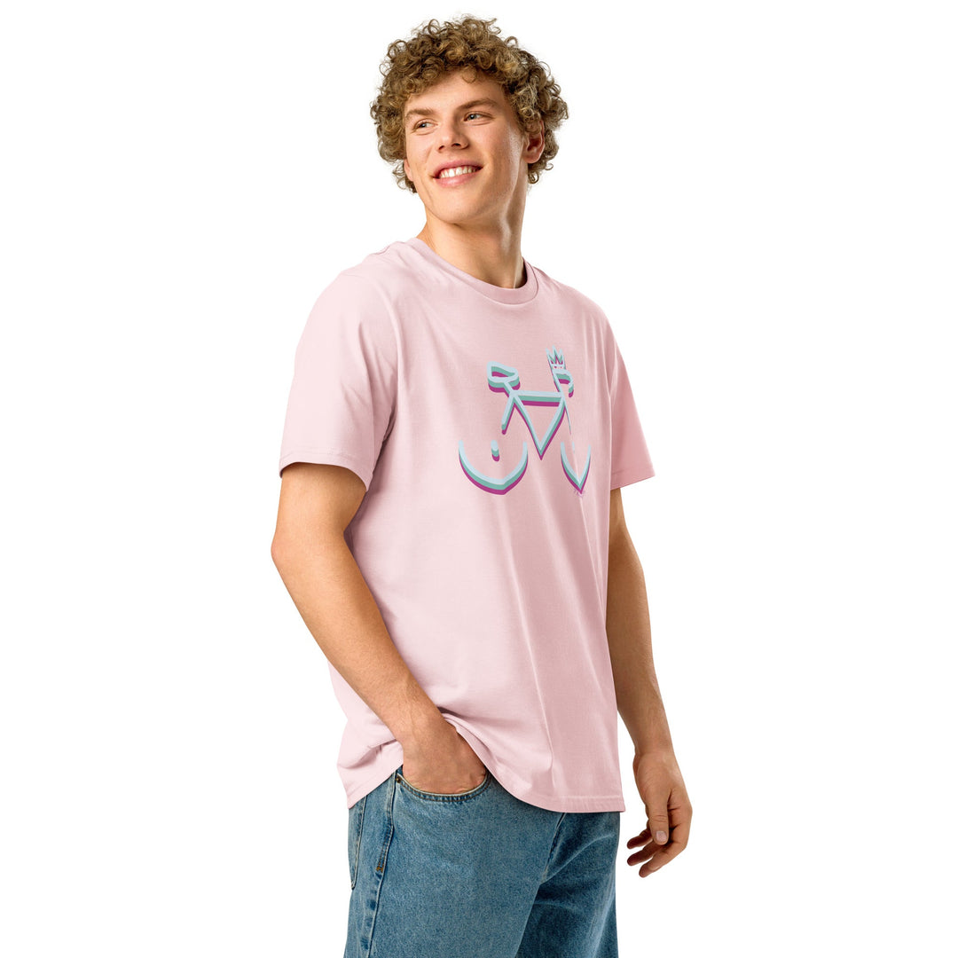 'Bike Rack: Tricolour' Organic Cotton Tee USA - THE FUN SHOP by Tegan