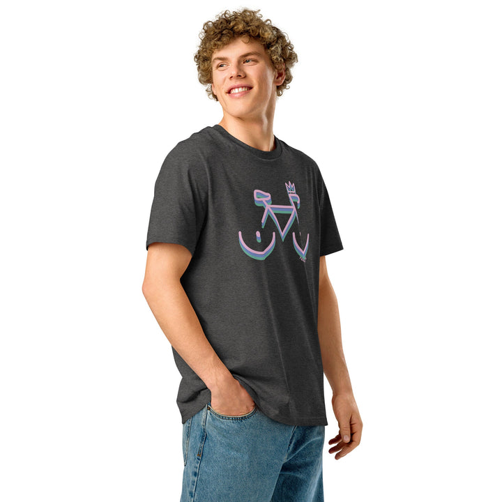 'Bike Rack: Tricolour' Organic Cotton Tee USA - THE FUN SHOP by Tegan