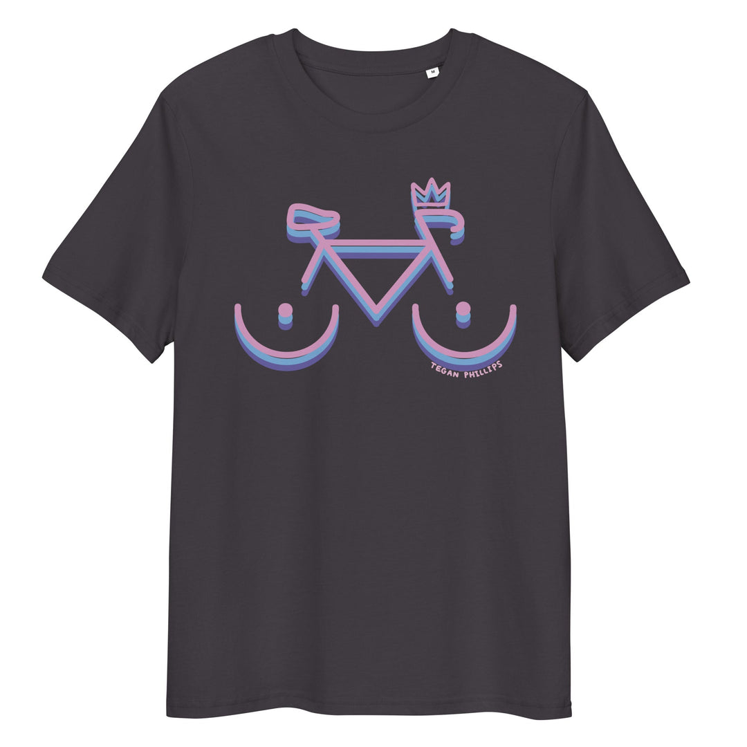 'Bike Rack: Tricolour' Organic Cotton Tee USA - THE FUN SHOP by Tegan