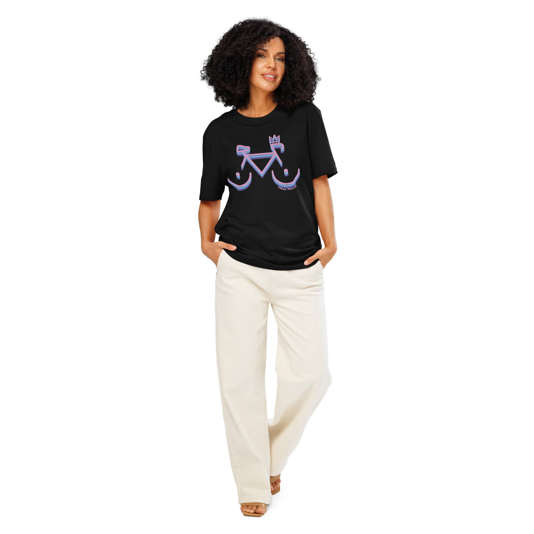 'Bike Rack: Tricolour' Organic Cotton Tee USA - THE FUN SHOP by Tegan