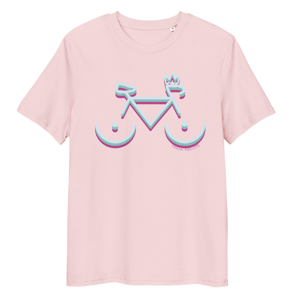 'Bike Rack: Tricolour' Organic Cotton Tee USA - THE FUN SHOP by Tegan