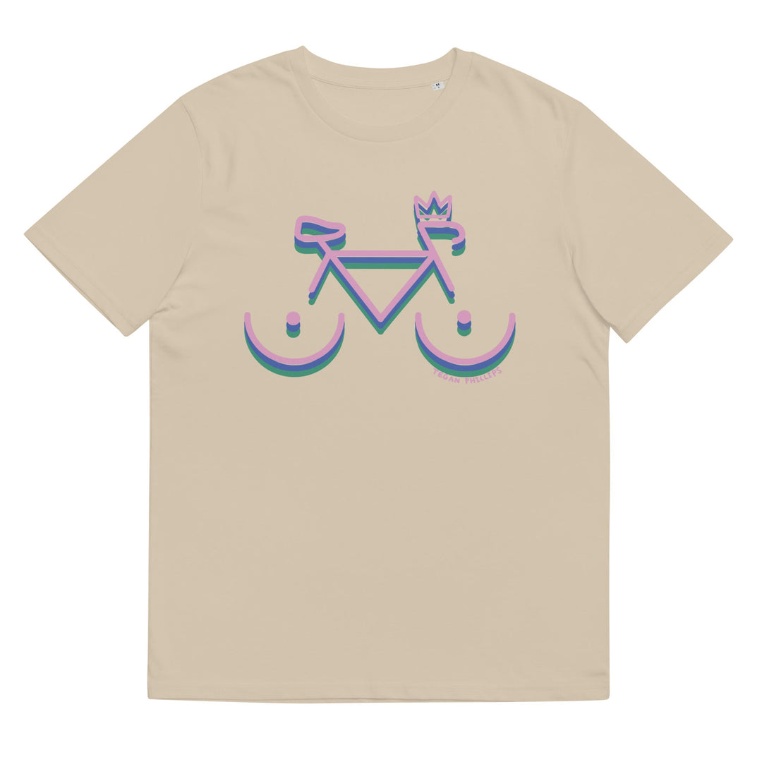 'Bike Rack: Tricolour' Organic Cotton Tee USA - THE FUN SHOP by Tegan